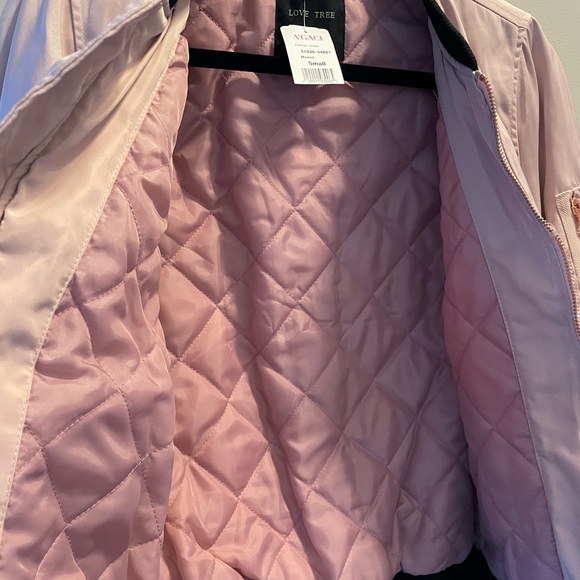 Love Tree women’s light pink bomber jacket - Picture 4 of 8